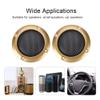 Gavigain Speaker Grill Cover, 2 Inch Speaker Decorative Steel Mesh Circle Car Speaker Protective Mesh Cover Audio Accessories for Small Speakers and Car Speakers (Gold) view 2