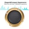 Gavigain Speaker Grill Cover, 2 Inch Speaker Decorative Steel Mesh Circle Car Speaker Protective Mesh Cover Audio Accessories for Small Speakers and Car Speakers (Gold) view 3