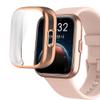 ID208 Plus Smart Watch Case,Lamshaw Soft All Around TPU Case with Screen Protector Compatible for Quican/ENOMIR/Tensky/Fitpolo/Aeac/WMK/Konitee/VRPEFIT ID208 Plus Smart Watch-1.8" (Black+Rose Gold) view 4