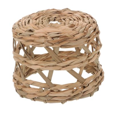 QUMIIRITY Rustic Woven Lamp Shade Decorative Ceiling Light Cover for Indoor Spaces Versatile Pendant Shade for Living Room Bedroom Cafe and Restaurant Lighting Softens Light and Protects