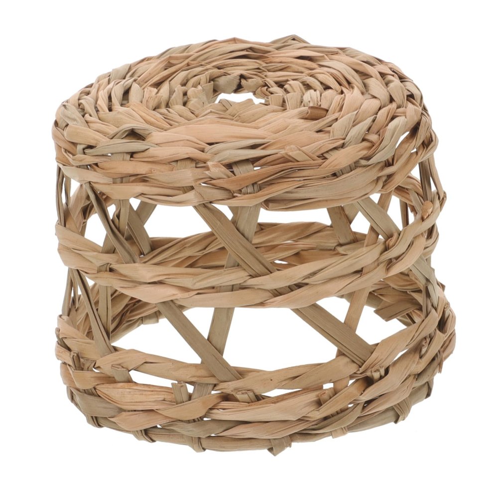 QUMIIRITY Rustic Woven Lamp Shade Decorative Ceiling Light Cover for Indoor Spaces Versatile Pendant Shade for Living Room Bedroom Cafe and Restaurant Lighting Softens Light and Protects