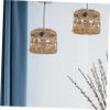 QUMIIRITY Rustic Woven Lamp Shade Decorative Ceiling Light Cover for Indoor Spaces Versatile Pendant Shade for Living Room Bedroom Cafe and Restaurant Lighting Softens Light and Protects view 3