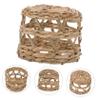 QUMIIRITY Rustic Woven Lamp Shade Decorative Ceiling Light Cover for Indoor Spaces Versatile Pendant Shade for Living Room Bedroom Cafe and Restaurant Lighting Softens Light and Protects view 4