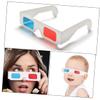 FELTECHELECTR 10pcs Anaglyph Glasses for Movies Lightweight Paper Frame Viewing Glasses and Gaming Stylish Red and for Parties and Events view 2