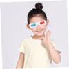 FELTECHELECTR 10pcs Anaglyph Glasses for Movies Lightweight Paper Frame Viewing Glasses and Gaming Stylish Red and for Parties and Events view 3