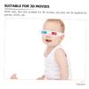 FELTECHELECTR 10pcs Anaglyph Glasses for Movies Lightweight Paper Frame Viewing Glasses and Gaming Stylish Red and for Parties and Events view 4