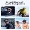 XO Simple is Beauty Smart Bluetooth Glasses,Built-in Mic & Speakers,Smart Wireless Headphone Sunglasses for Men and Women,Athletic/Outdoor UV Protection and Voice Control,Unisex(Black) view 2