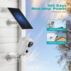 ZUMIMALL Security Cameras Wireless Outdoor - 2Packs, Solar Camera Outdoor Wireless, 2.4G WiFi Battery Camera, 3MP Color Night Vision, Magnetic Mount, Siren,PIR/AI Analyse, IP66, Cloud, Alexa view 2