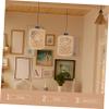 ROMISBABA Woven Pendant Lamp Shade Handmade Rustic Chandelier Cover for Room Bedroom and Dining Areas Easy to Install Softens Bright Light Lightweight Design view 3