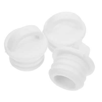 3pcs Mop Bucket Plug Replacement 21mm Rubber White Stopper