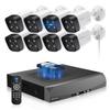 130Wide Angle & 2-Way AudioOutdoor Security Camera System, IP Wired Cameras, 4K Video Surveillance for Home, Surveillance DVR Kits view 1