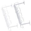 BUTIFULSIC 2pcs Under Desk Cable Organizer Cable Management Tray Cord Storage Rack for Efficient Wire Organization Easy to Install with Mounting for Home and Office Gray view 1