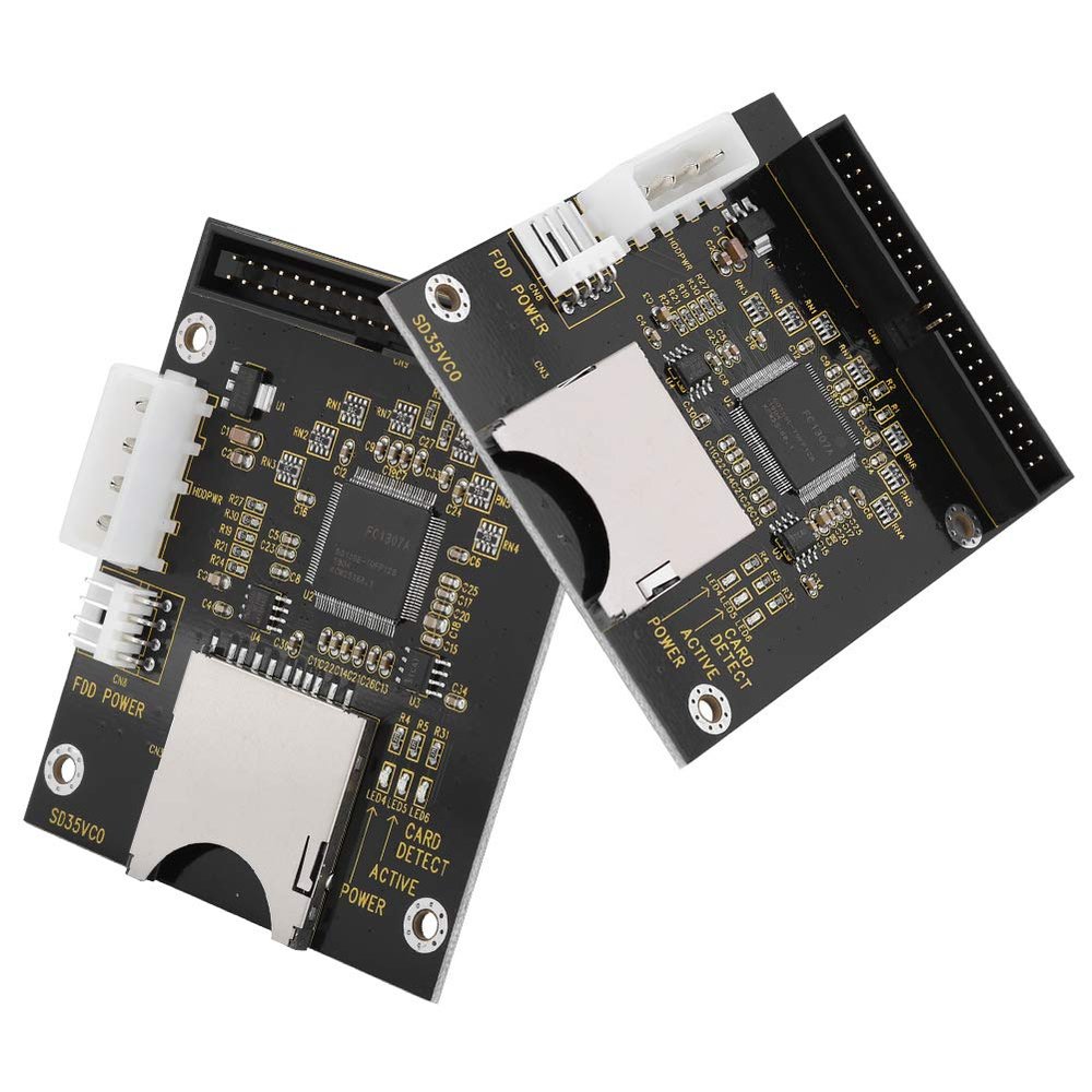 Nurnesy SD Memory Card to 3.5 40Pin Male IDE Hard Disk Drive Adapter Secure Digital Converter