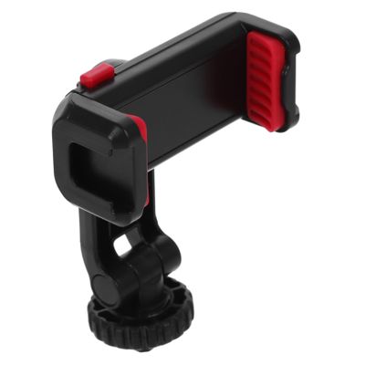 OSALADI Rotation Phone Mount Adapter for Tripod Camera Hot Shoe Phone Holder Clip Compatible Smartphones and for Photography and Filming