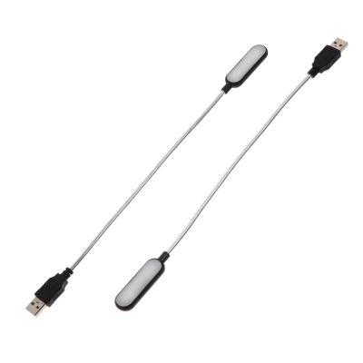 MOLUCKFU 2pcs USB Led Light Bulbs Desk Study Lamps for Laptop Night Light Lamp White Portable Mini Reading