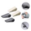 CAXUSD 4pcs Adjustable Laptop Riser Stand for Desk Ergonomic Heightening Support Holders for Laptops Cooling Design Durable Material White Black view 4