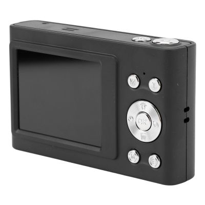 4K 48MP Digital Camera,Professional CMOS Sensor,16X Zoom Digital Camera,2.4 Inch IPS Small Camera,Supports Up to 128G Memory Card,Compact Camera for Tra (Black)