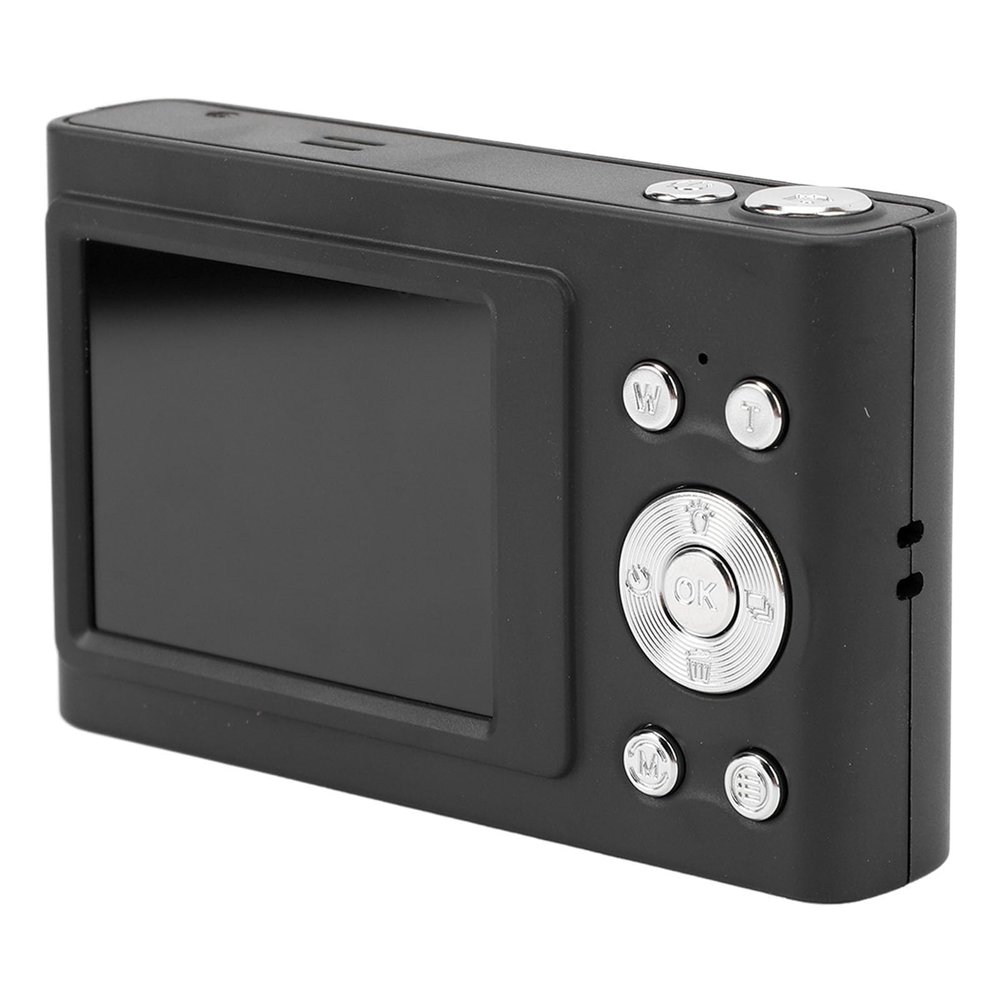 4K 48MP Digital Camera,Professional CMOS Sensor,16X Zoom Digital Camera,2.4 Inch IPS Small Camera,Supports Up to 128G Memory Card,Compact Camera for Tra (Black)