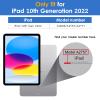 DTTO for iPad 10th Generation Case 10.9 Inch 2022, Premium Leather Business Folio Stand case Sea Marble Bundle with Rechargeable Bluetooth Keyboard Black view 2