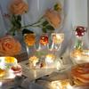 Handmade Floral Night Light - Floral Resin Night Light,Pressed Flower Resin Letters Nightlight with LED Light,DIY Handmade Custom Letter Decortions Lamps for Women Girls Gift (Q) view 3