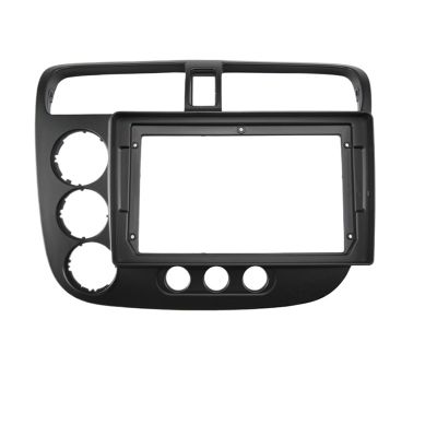 Carbon Fiber Car Center Console Air Vent Condition 2 Din car dvd radio Android fascia multimedia/Fit For HONDA 2005 CIVIC 9INCH MP3 MP5 video Audio stereo panel frame cables Harnes Car Stereo Dash Ra