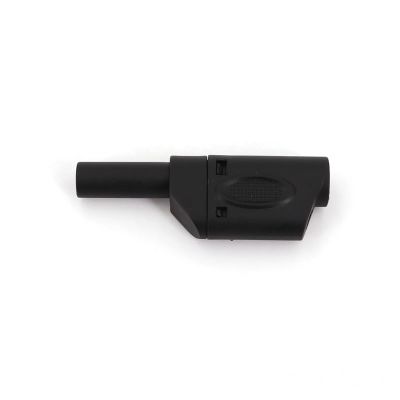 PGMTDEFXJO 10Pcs Shrouded Fully Insulated 4mm Male Stackable Plug Connector(Black)