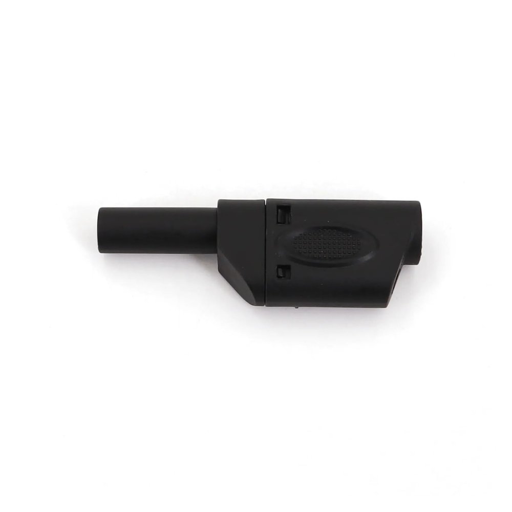 PGMTDEFXJO 10Pcs Shrouded Fully Insulated 4mm Male Stackable Plug Connector(Black)