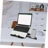 MERRYHAPY Laptop Stand with Phone Holder Portable Desktop Riser for Ergonomic Use Lightweight Design for Home Office Travel Compatible with All Laptops view 2