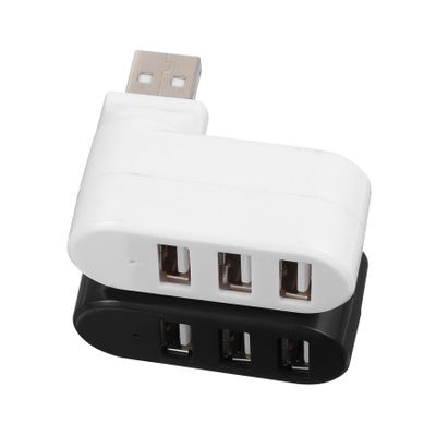 ARTIBETTER 2pcs USB Hub Splitter Adapter Port Multi Hub for Laptop and Computer Expansion Cable for Data Transfer and Charging