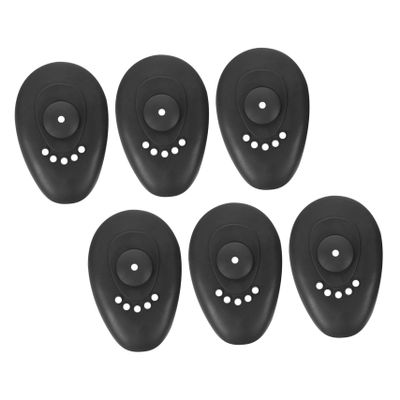 Silicone Ear Covers 3 Pairs for Hair Dye, Black