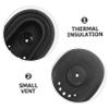 Silicone Ear Covers 3 Pairs for Hair Dye, Black view 3