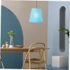 IWOWHERO Decorative Clip Fabric Lamp Shade Blue Cloth Lampshade Replacement for Ceiling and Floor Lamps Vintage Home Decor Easy Installation Cozy Atmosphere view 4