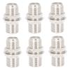 MERRYHAPY 6sets Type Coax Connector Adapter Easy to Install Cable Connector Supplies for Tv and Catv Systems Includes Nuts and Washers Reliable Signal Transmission view 1