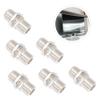 MERRYHAPY 6sets Type Coax Connector Adapter Easy to Install Cable Connector Supplies for Tv and Catv Systems Includes Nuts and Washers Reliable Signal Transmission view 2
