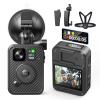 BOBLOV F2 Body Camera with Dual-Screen, 256G Body Worn Camera with Chest Vest, GPS Enabled, 2K Body Cam with Intuitive Large Button for HD Video Security Guard, Police, Delivery Recording view 1
