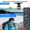 BOBLOV F2 Body Camera with Dual-Screen, 256G Body Worn Camera with Chest Vest, GPS Enabled, 2K Body Cam with Intuitive Large Button for HD Video Security Guard, Police, Delivery Recording view 2
