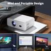 Dragon Touch Mini Projector with WiFi and Bluetooth, 1080P Portable Movie Projector with Stand for Home/Outdoor, 12000L Electric Focus Projector Compatible with Phone/Laptop/TV Stick view 2
