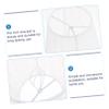 BUTIFULSIC 2pcs Translucent Gauze Lamp Shade Cover Clip-bulb Light Diffuser for Floor Wall Ceiling Fixtures Decor Eye-protecting Design White view 2