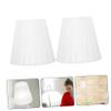BUTIFULSIC 2pcs Translucent Gauze Lamp Shade Cover Clip-bulb Light Diffuser for Floor Wall Ceiling Fixtures Decor Eye-protecting Design White view 4