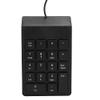 Mini Digital 18 Key Keyboard, USB Wired Keyboard Tactile Mute Function Keyboard Stylish Design Small Size Keyboard Best Accessory for Laptops Without Numeric Keyboard (1) view 1