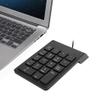 Mini Digital 18 Key Keyboard, USB Wired Keyboard Tactile Mute Function Keyboard Stylish Design Small Size Keyboard Best Accessory for Laptops Without Numeric Keyboard (1) view 2