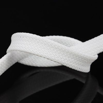 EASYFA White PET Braid Sleeve 2/4/6/8/10/12/14/16/20/25/30/35/40/50/60mm High Density Insulated Snake Skin Cable Wrap Sheath(40MM*10METER)