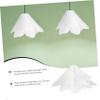 LIFKICH Lily Flower Design Lampshade Diy Ceiling Light Cover Bohemian Style Lamp Easy Install for Bedroom view 3