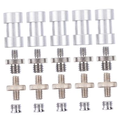 ARTIBETTER 1set Camera Screw Adapter Photography Accessories Double Screws for Tripods Monopods and Light Stands
