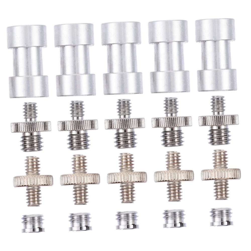 ARTIBETTER 1set Camera Screw Adapter Photography Accessories Double Screws for Tripods Monopods and Light Stands