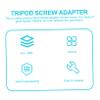 ARTIBETTER 1set Camera Screw Adapter Photography Accessories Double Screws for Tripods Monopods and Light Stands view 2