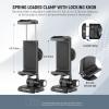 Neewer Phone Tripod Mount Adapter with Arca Type QR Base, Cold Shoe, 1/4" 3/8" Holes, 360 Swivel 180 Tilt, Phone Holder Compatible with iPhone Samsung Arca Swiss DJI RS 4 Pro 3 2 Stabilizer, SP-18 view 3