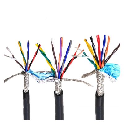 ASDJKL Communication Equipment 5M 20AWG 22AWG 18AWG 24AWG 16AWG 17AWG 2-8 core Meter 485 Communication Signal Wire RVSP Pure Copper Twisted Pair Shielded Wire Wire and Cable(8 Core 24AWG 5M)