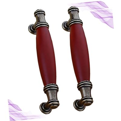 ORFOFE 2pcs Handle Chinese Style Vintage Cabinet Pulls Material Easy Install for Furniture Wardrobe Closet