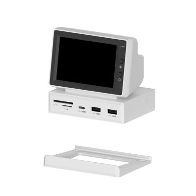 3.5inch IPS Mini Screen Computer Secondary Screen Multifunctional Computer Temp Monitor Card Reader for PC Laptop
